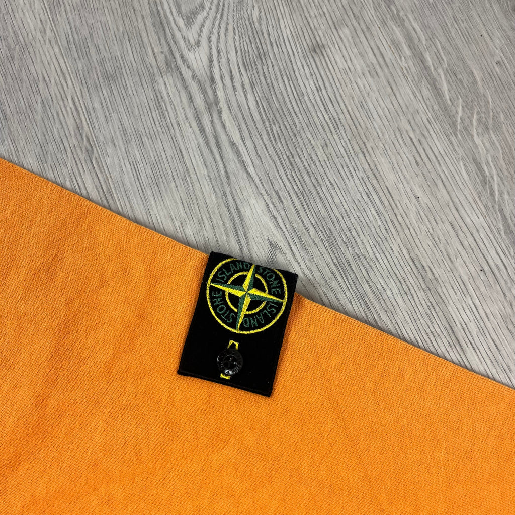 Stone Island Dyed Sweatshirt - Orange Ironleague