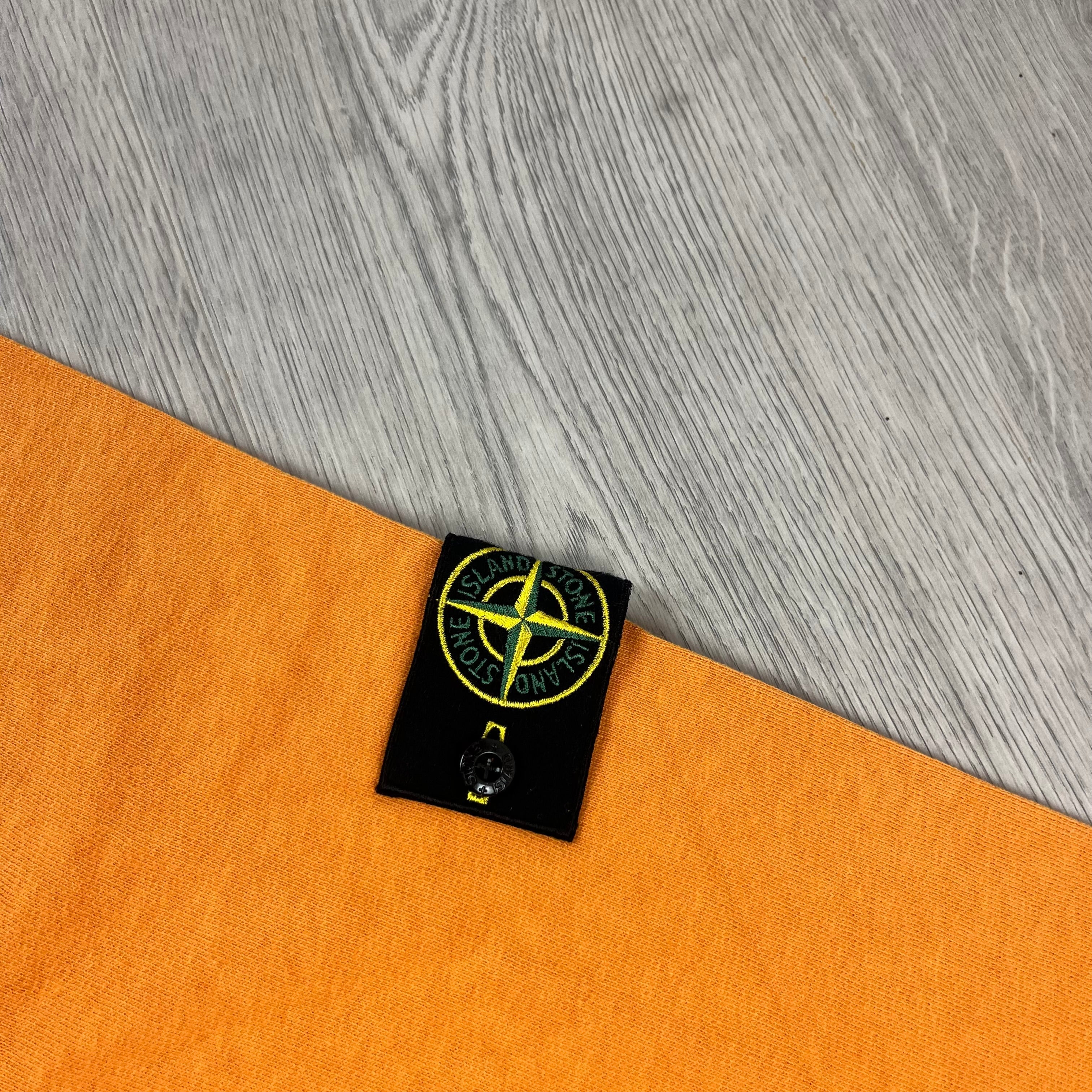 Stone Island Dyed Sweatshirt - Orange Ironleague