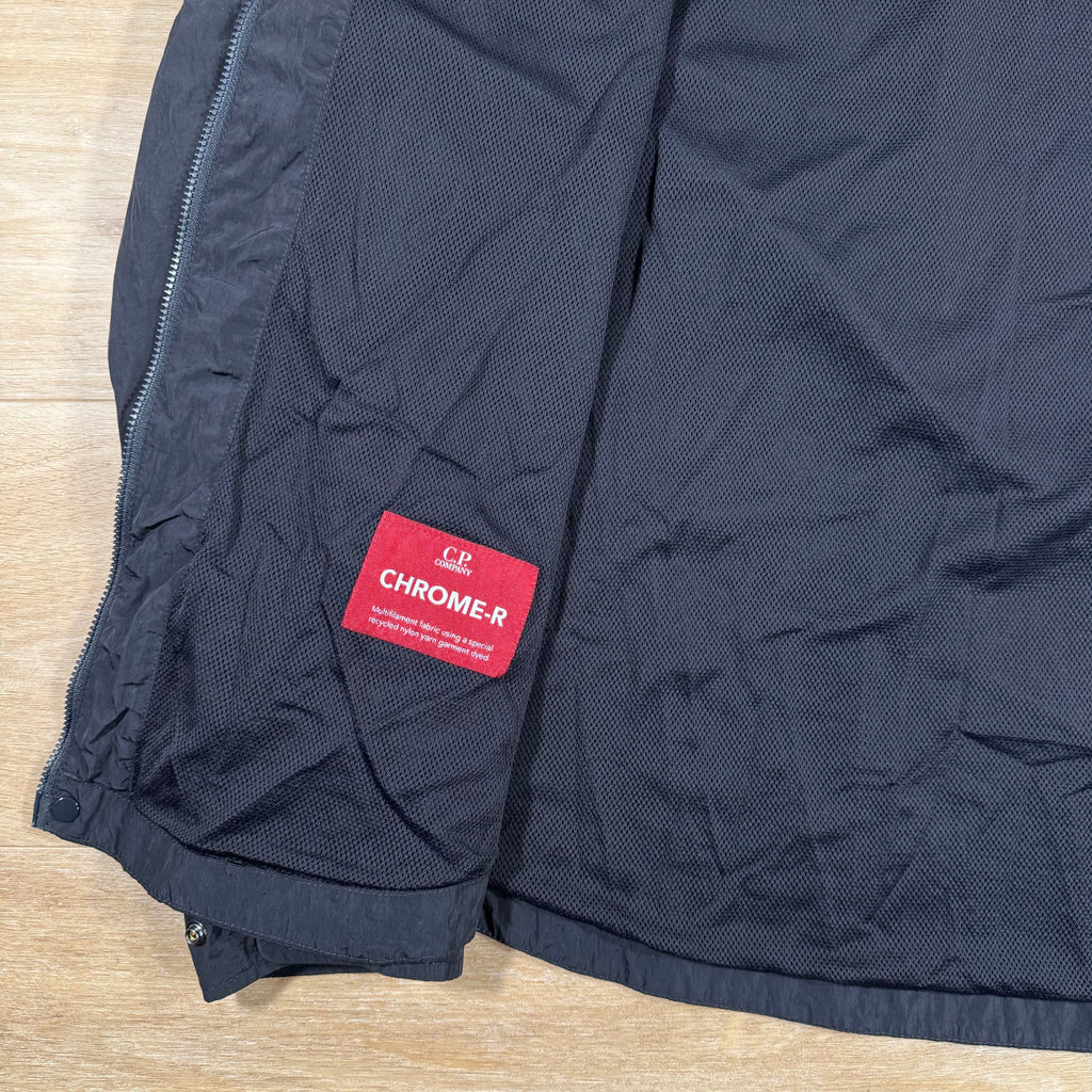CP Company Chrome-R Lens Overshirt in Navy Ironleague