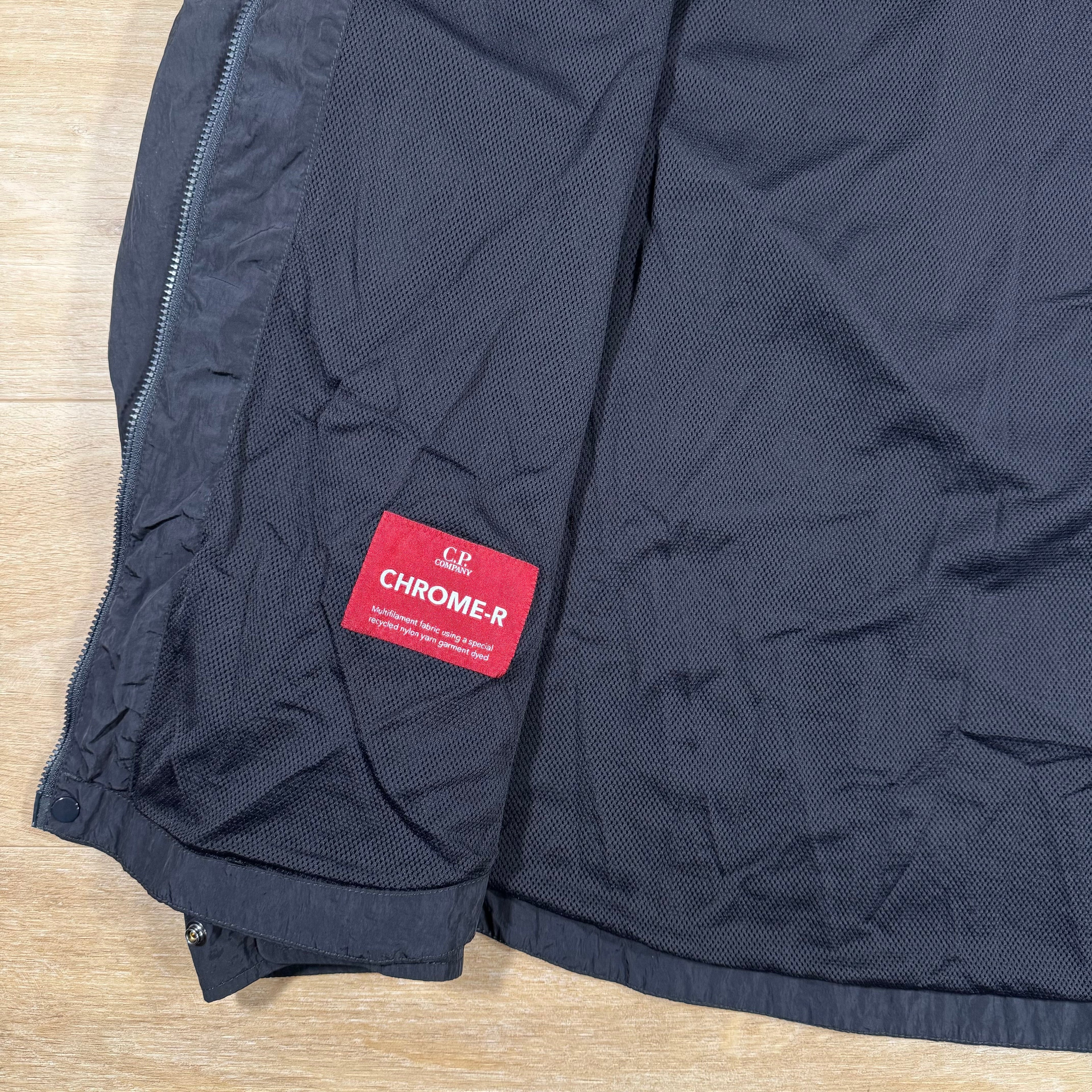 CP Company Chrome-R Lens Overshirt in Navy Ironleague