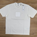 CP Company Metropolis Series Rubberized Logo T-Shirt in Gauze White Ironleague