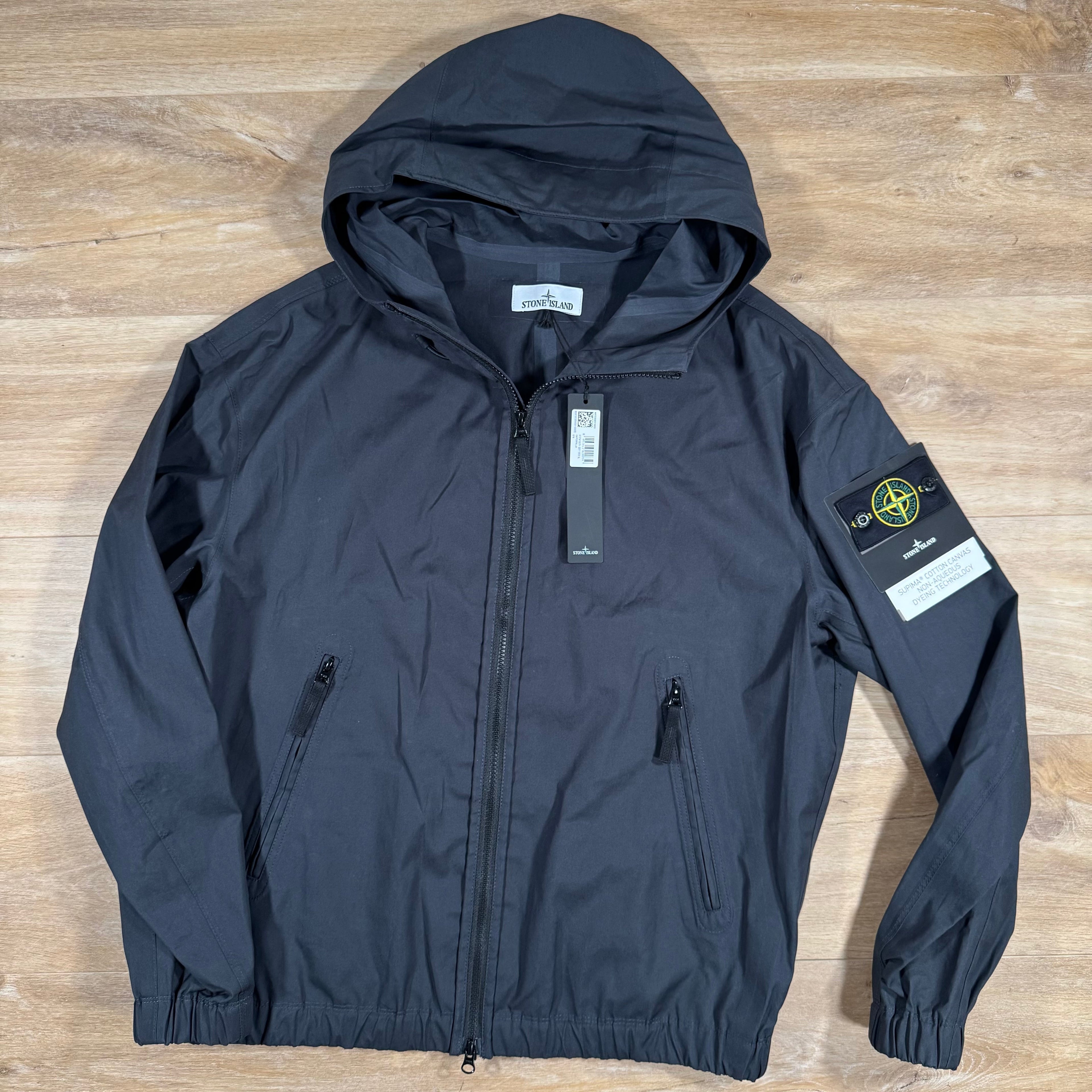 Stone Island Supima Canvas Jacket in Navy Ironleague