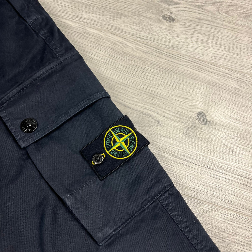 Stone Island Cargo Trousers - Navy Ironleague