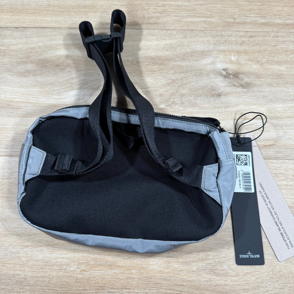 Stone Island Nylon Metal Padded Belt Bag in Pearl Grey Ironleague