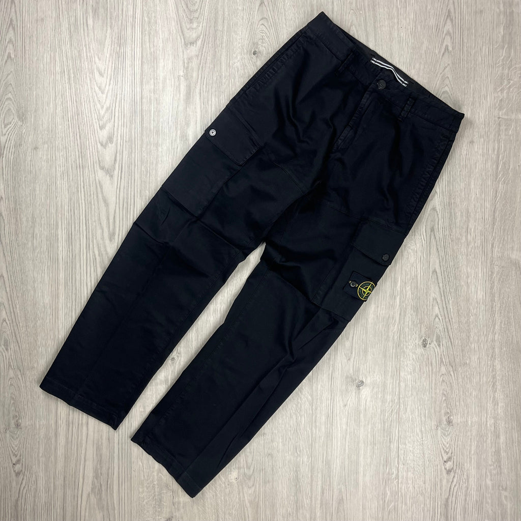 Stone Island Cargo Trousers - Black Ironleague