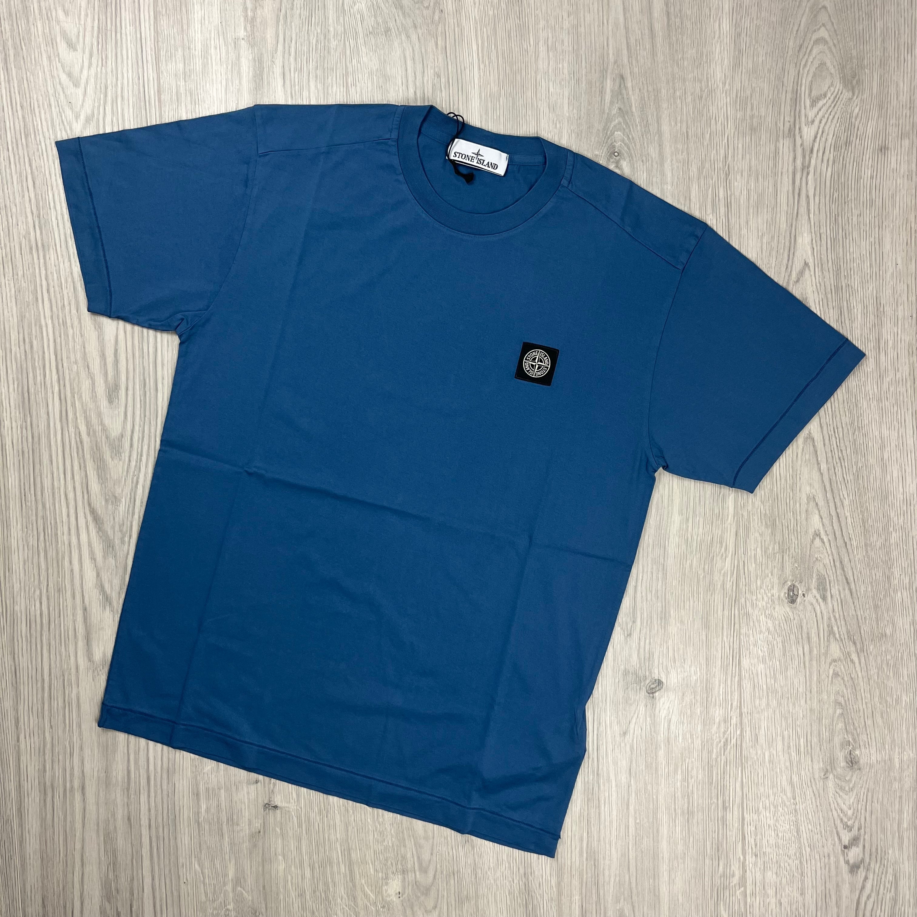 Stone Island Patch T-Shirt - Avio Blue Ironleague