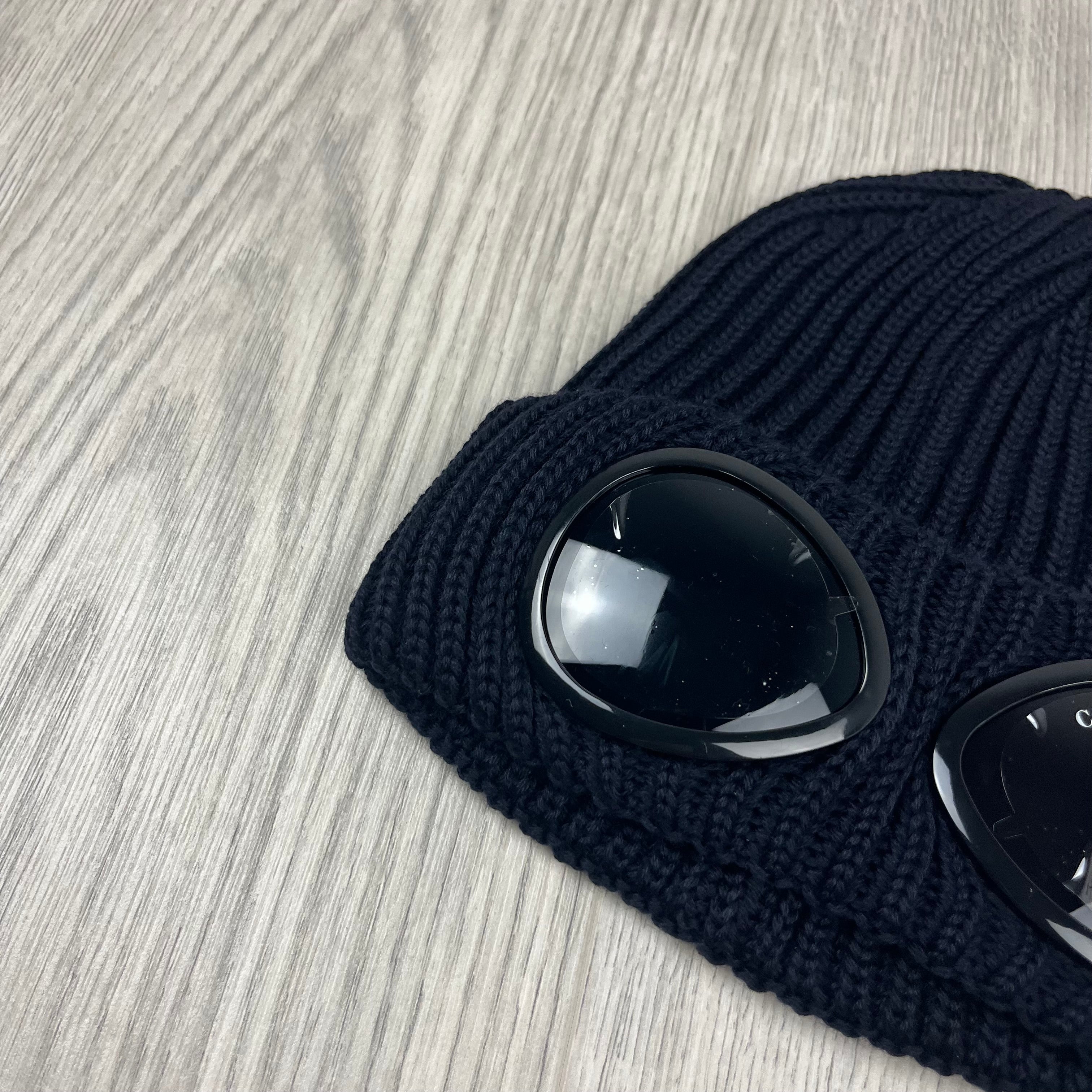 CP Company Goggle Beanie - Navy Ironleague