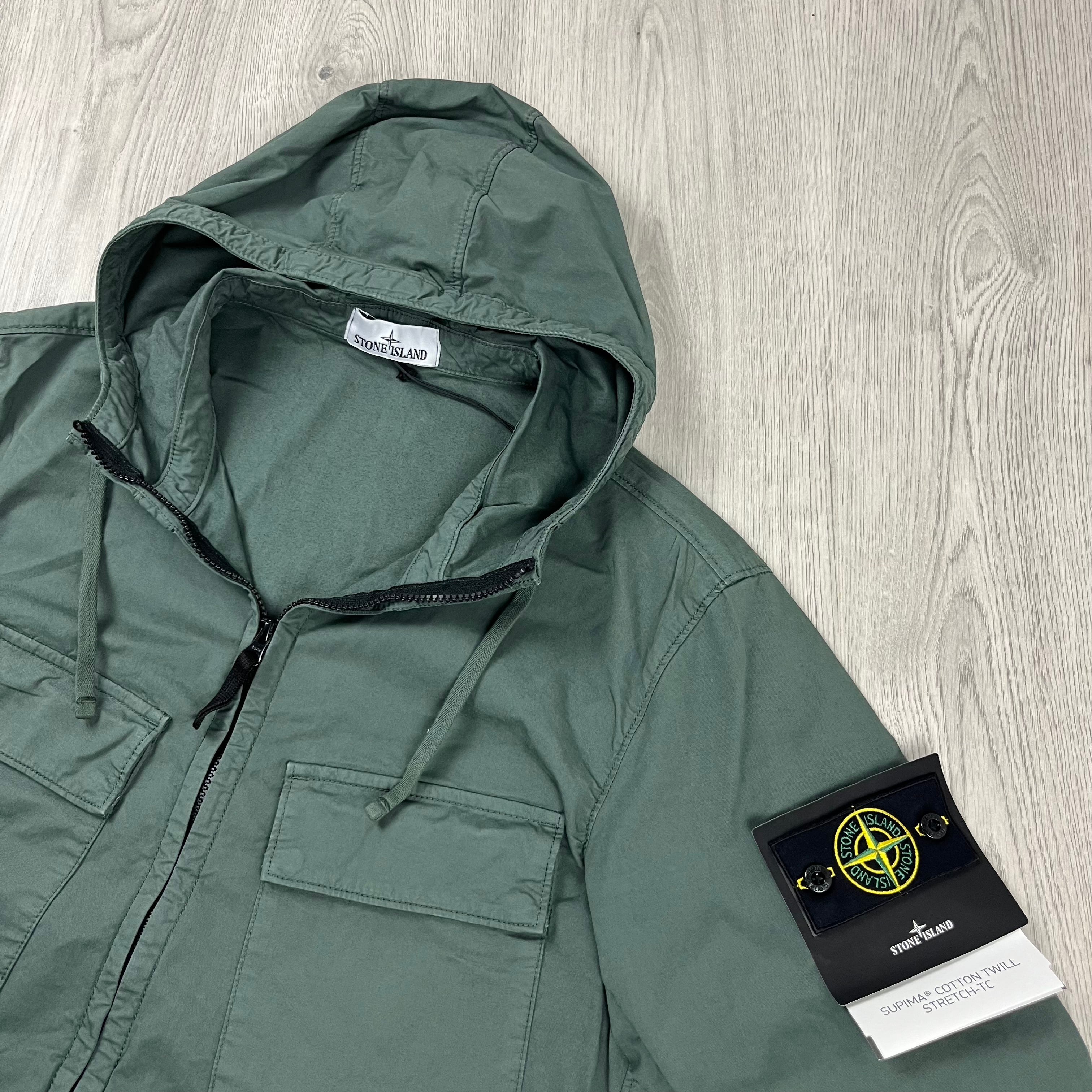 Stone Island Hooded Overshirt - Musk Ironleague