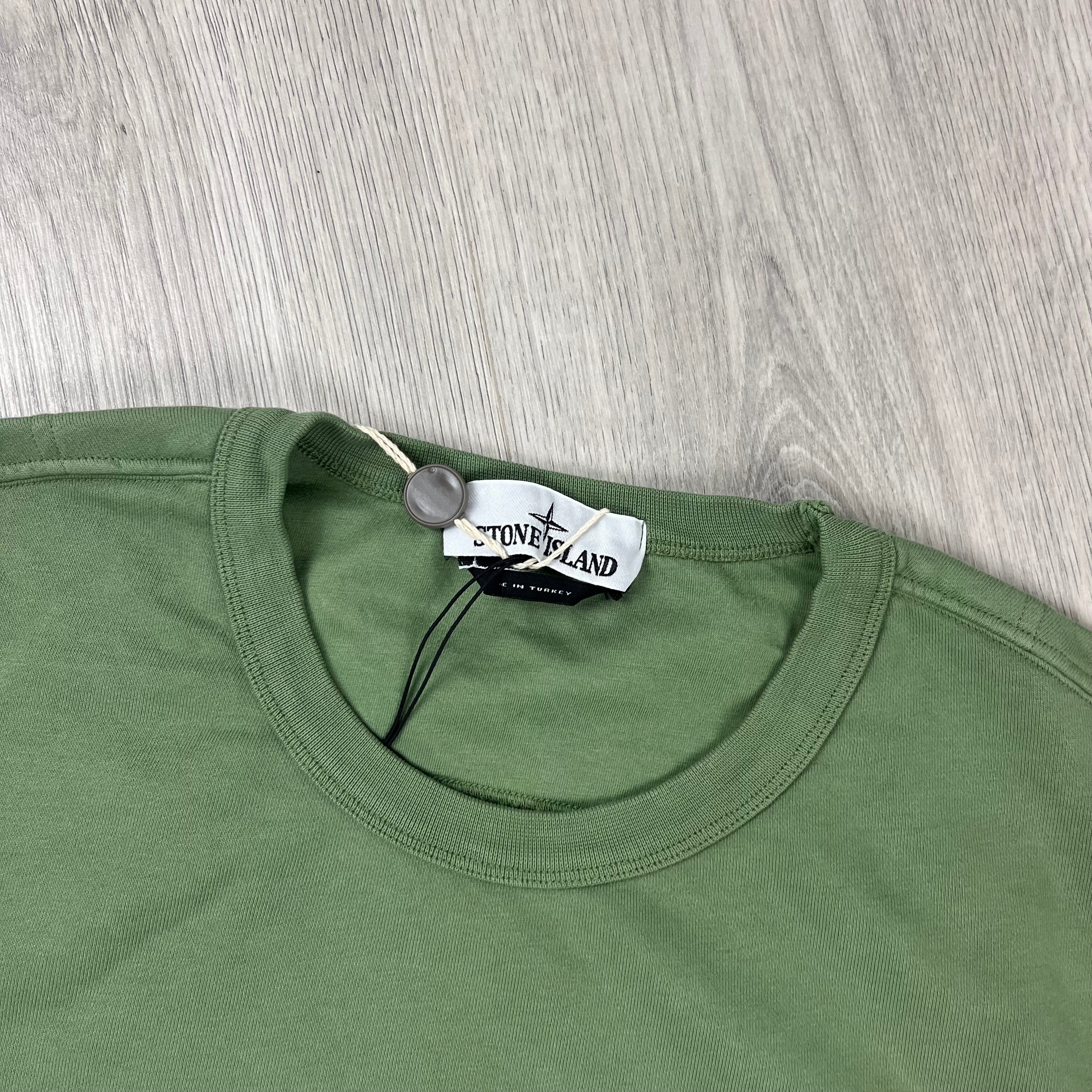 Stone Island Dyed Sweatshirt - Sage Green Ironleague