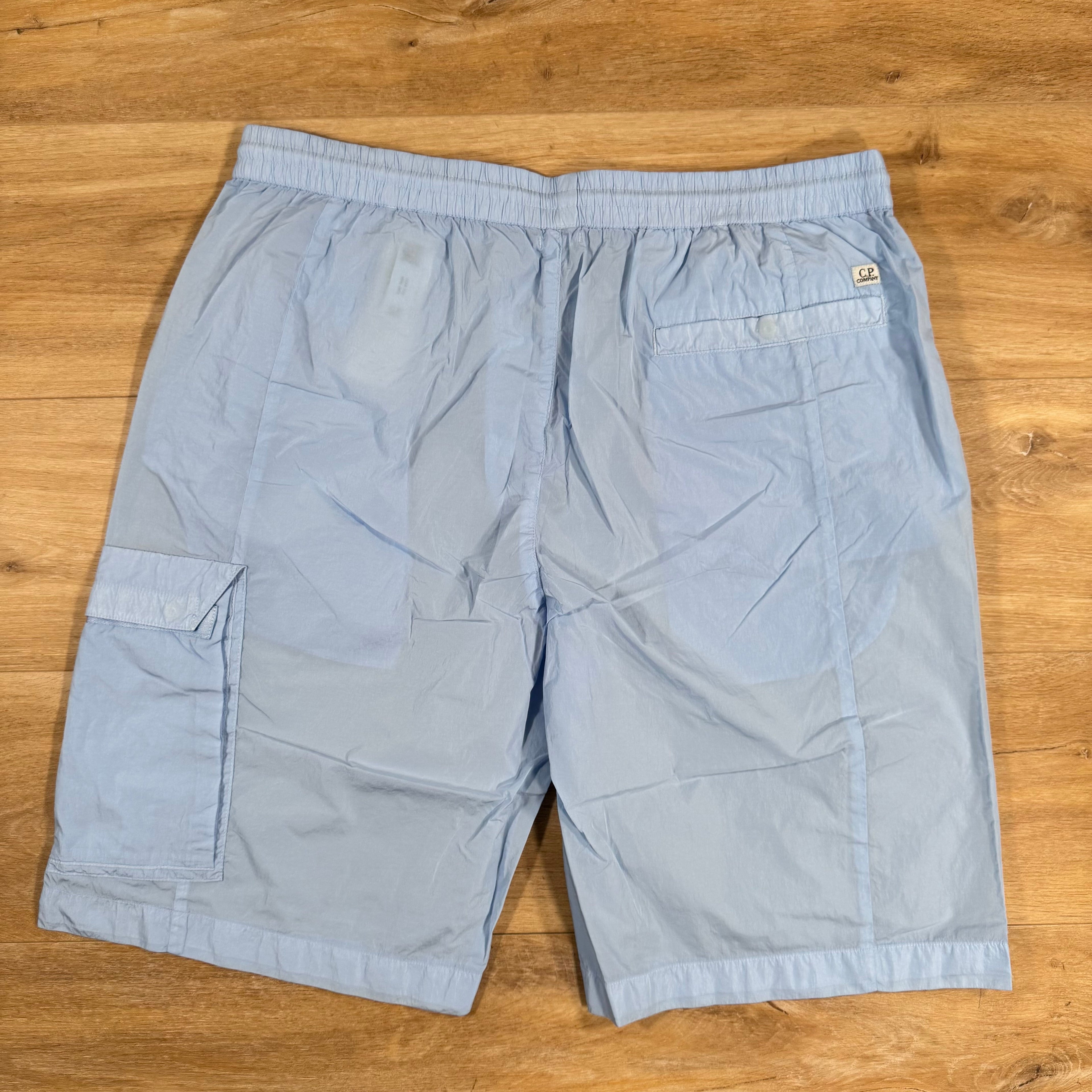 CP Company Chrome-R Cargo Shorts in Cerulean - Light Blue Ironleague
