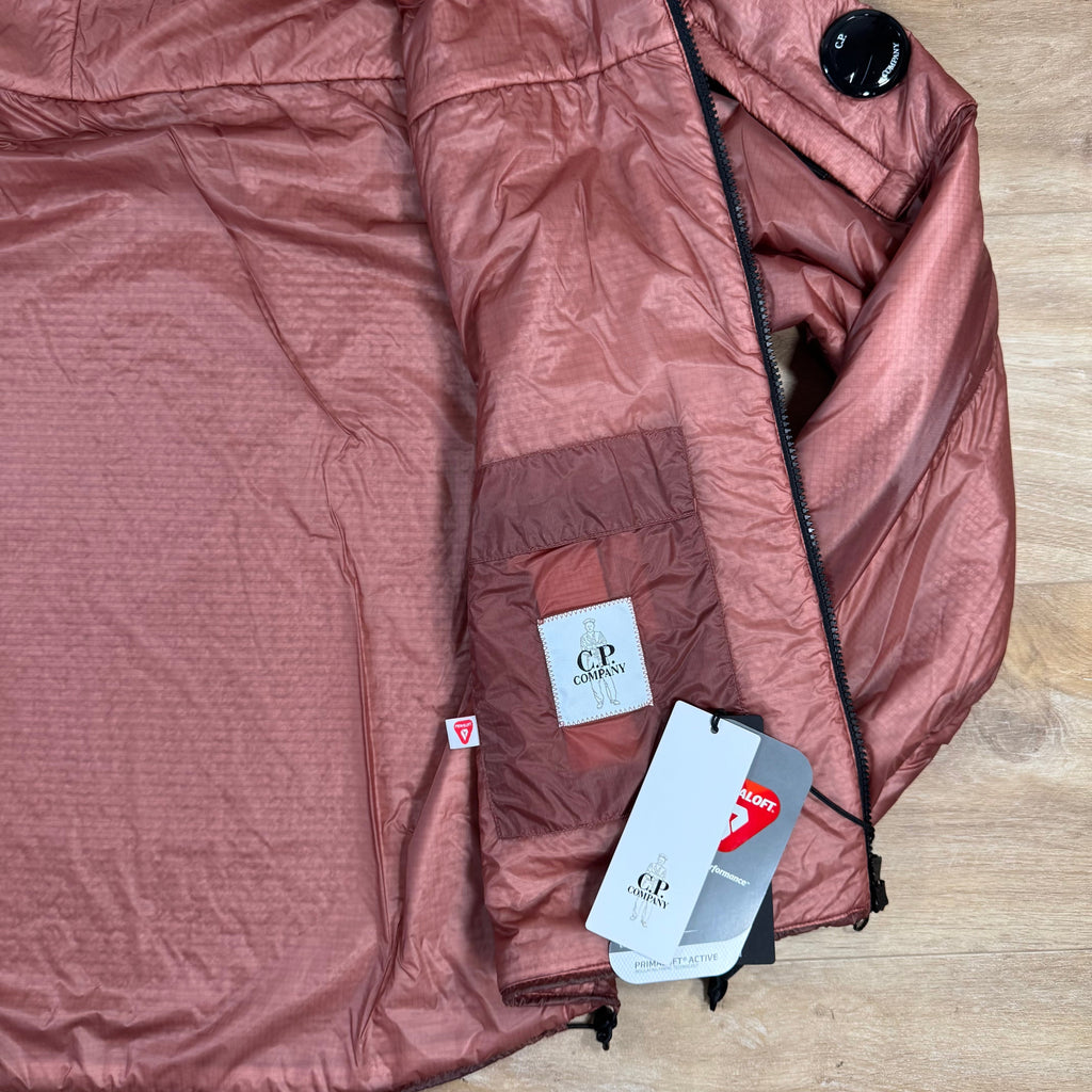 CP Company Nada Shell Primaloft Lens Jacket in Canyon Clay - Pink Ironleague