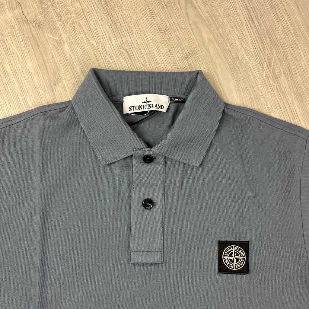 Stone Island Patch Polo Shirt - Avio Blue Ironleague