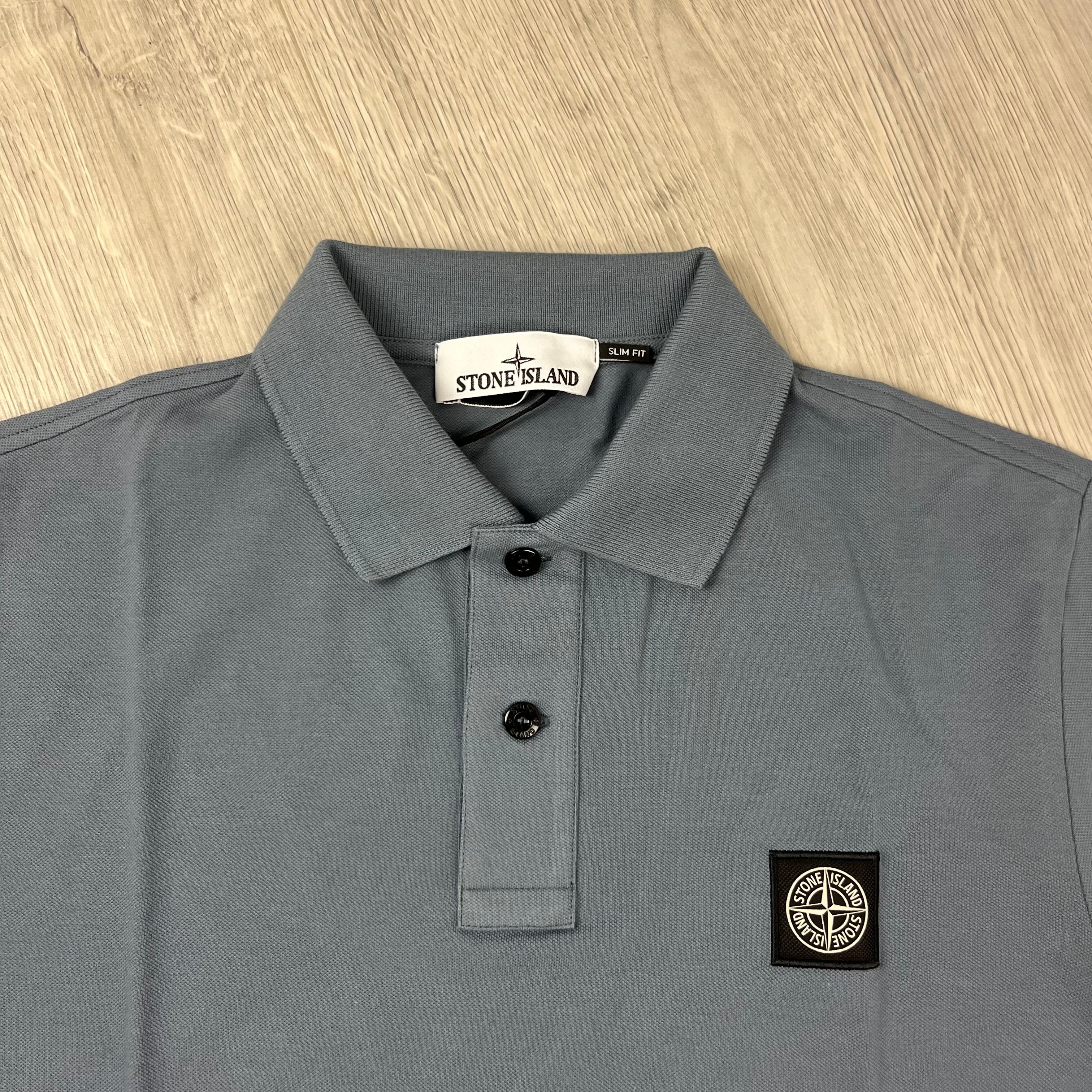 Stone Island Patch Polo Shirt - Avio Blue Ironleague