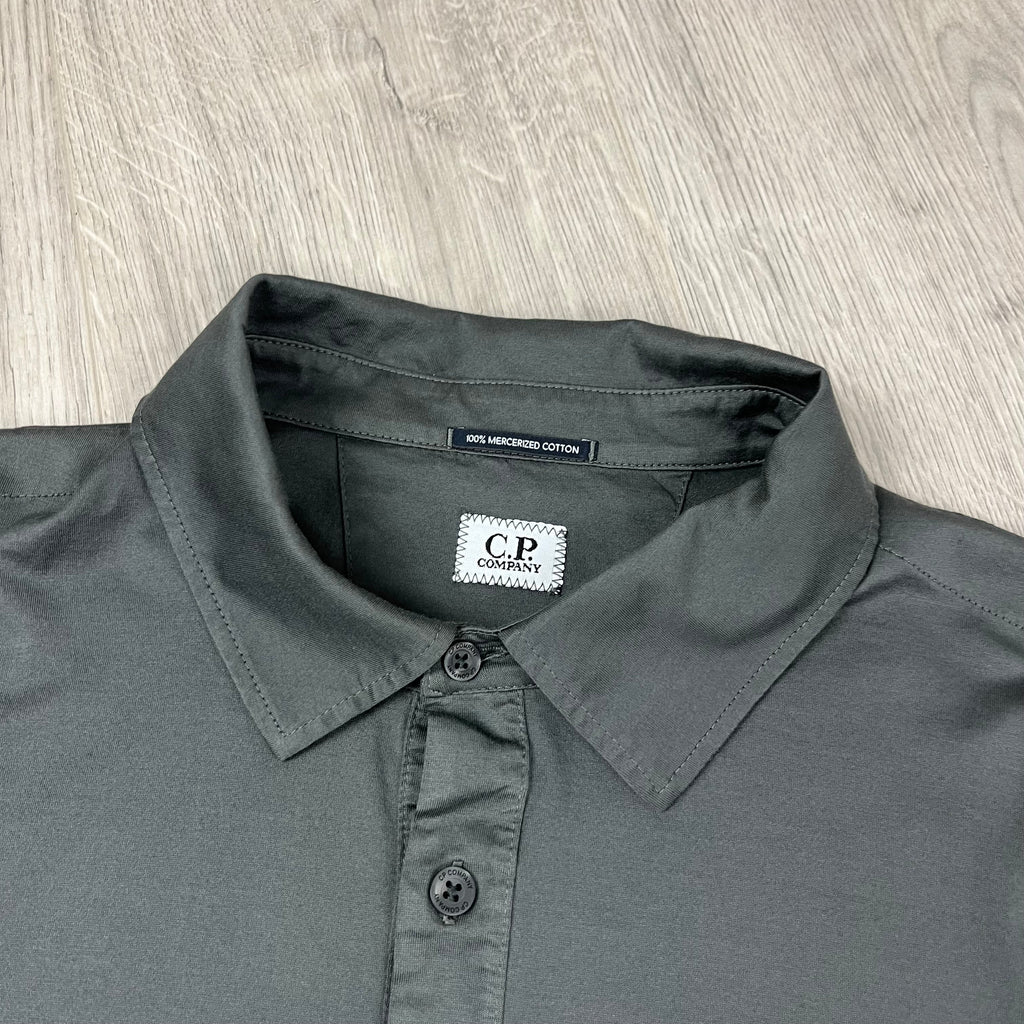 CP Company Polo Shirt - Dark Shadow Ironleague