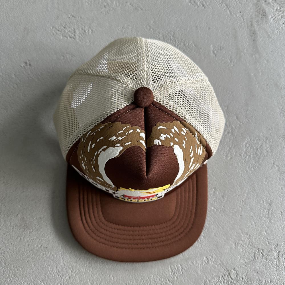 Corteiz Eagle Trucker Cap - Brown Ironleague