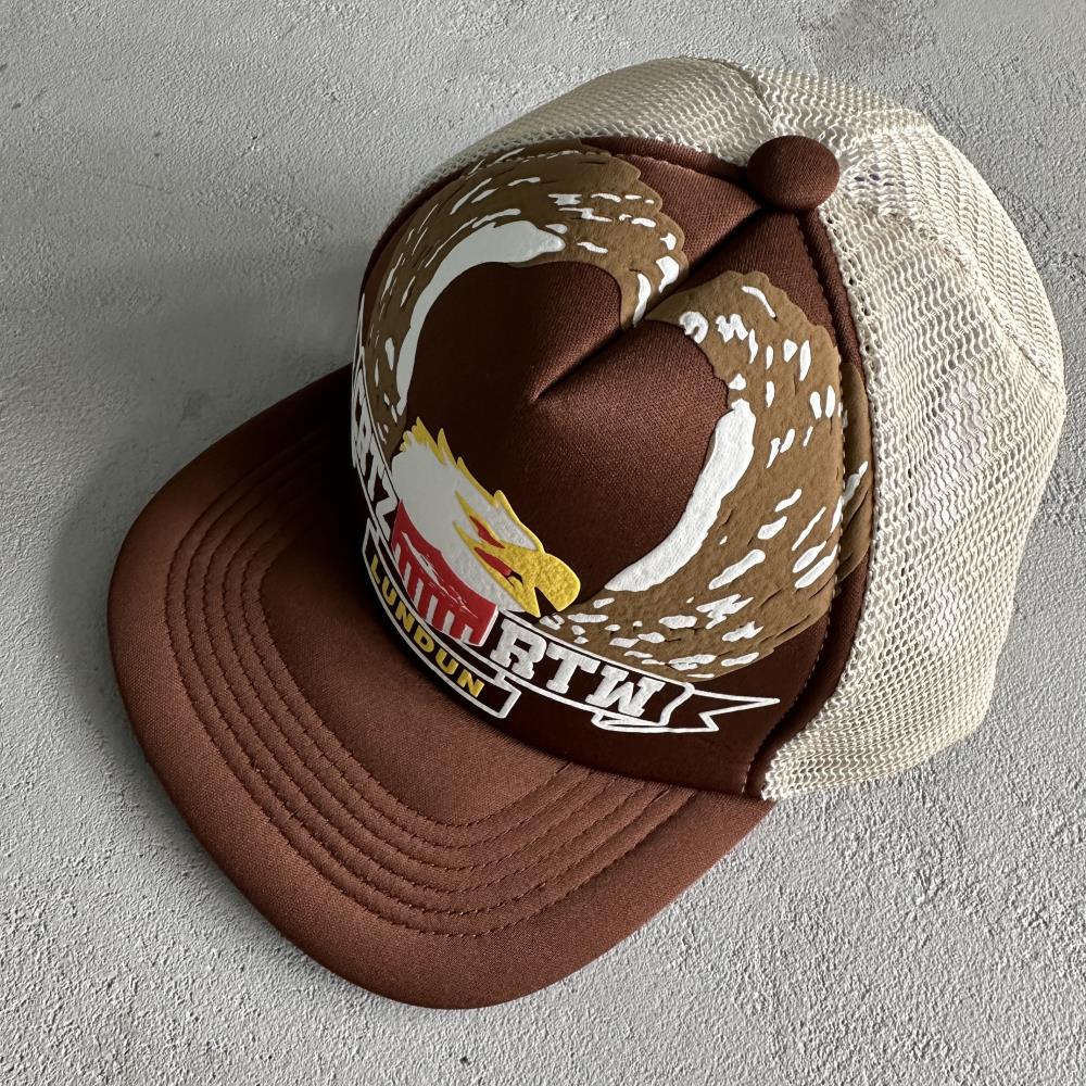 Corteiz Eagle Trucker Cap - Brown Ironleague