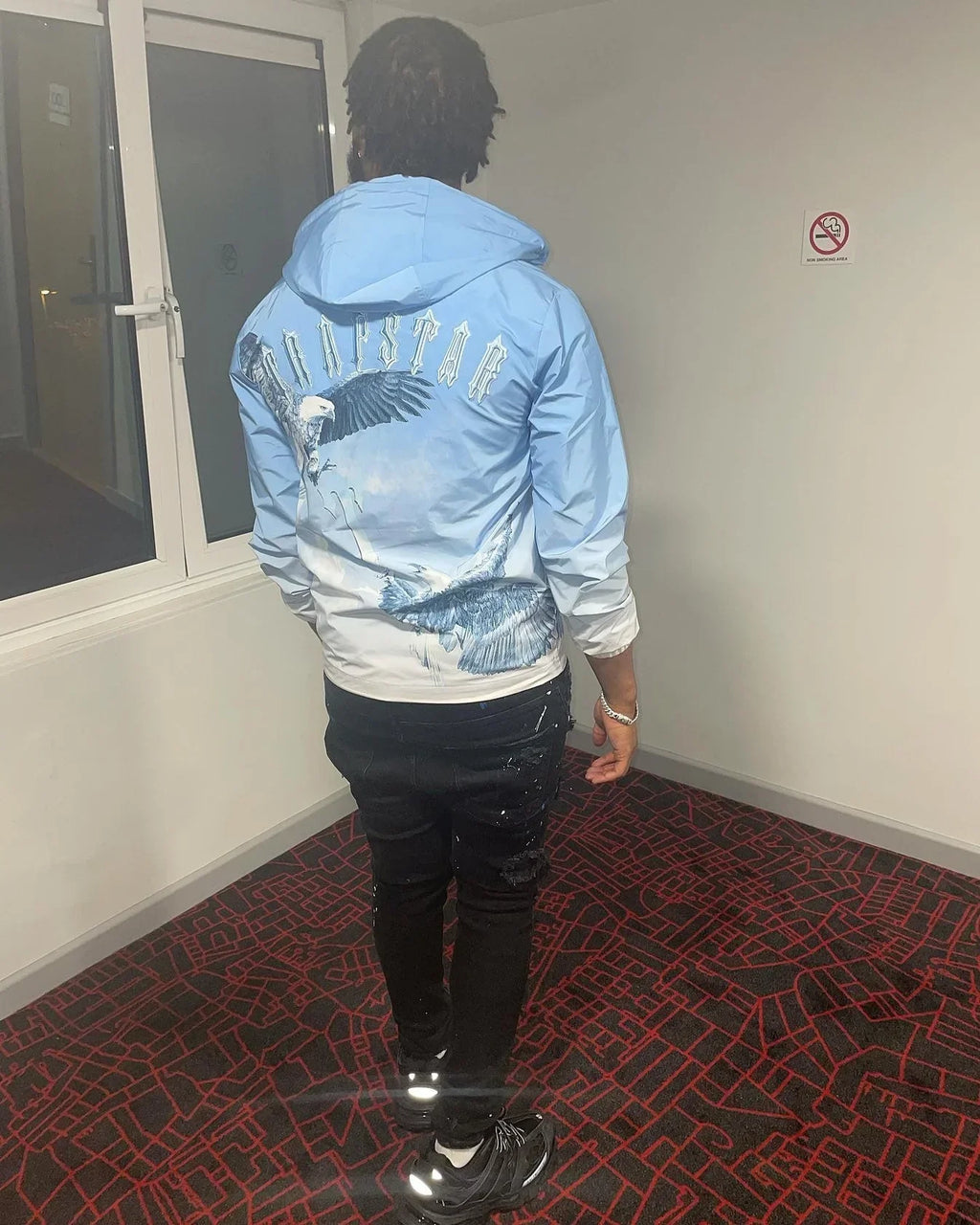Trapstar Eagle Zip Windbreaker - Sky Blue Ironleague