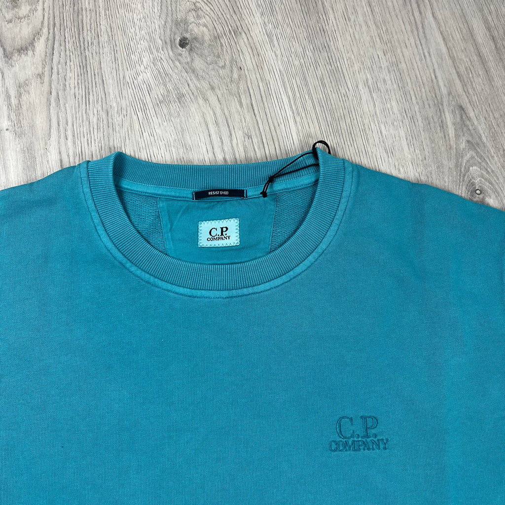CP Company Patch Sweatshirt - Tile Blue Ironleague