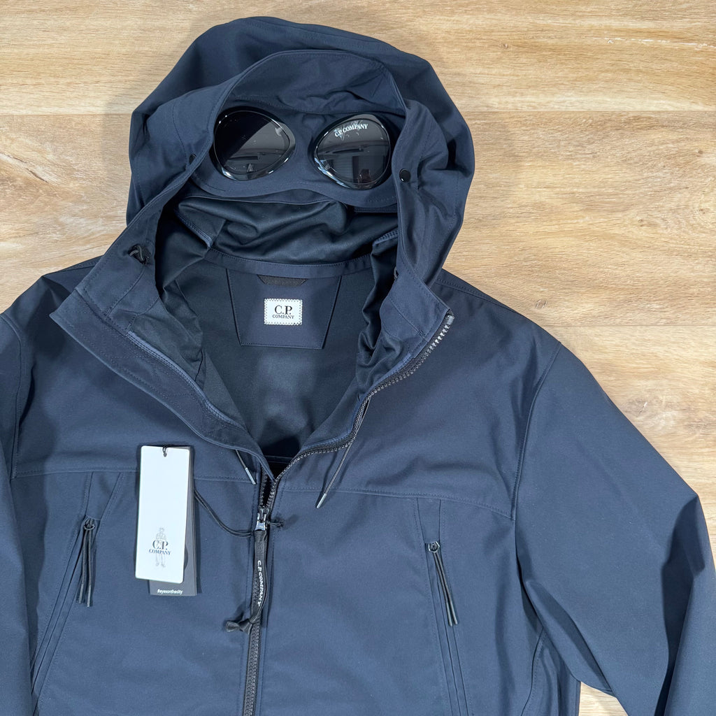 CP Company Shell-R Goggle Jacket in Navy Ironleague