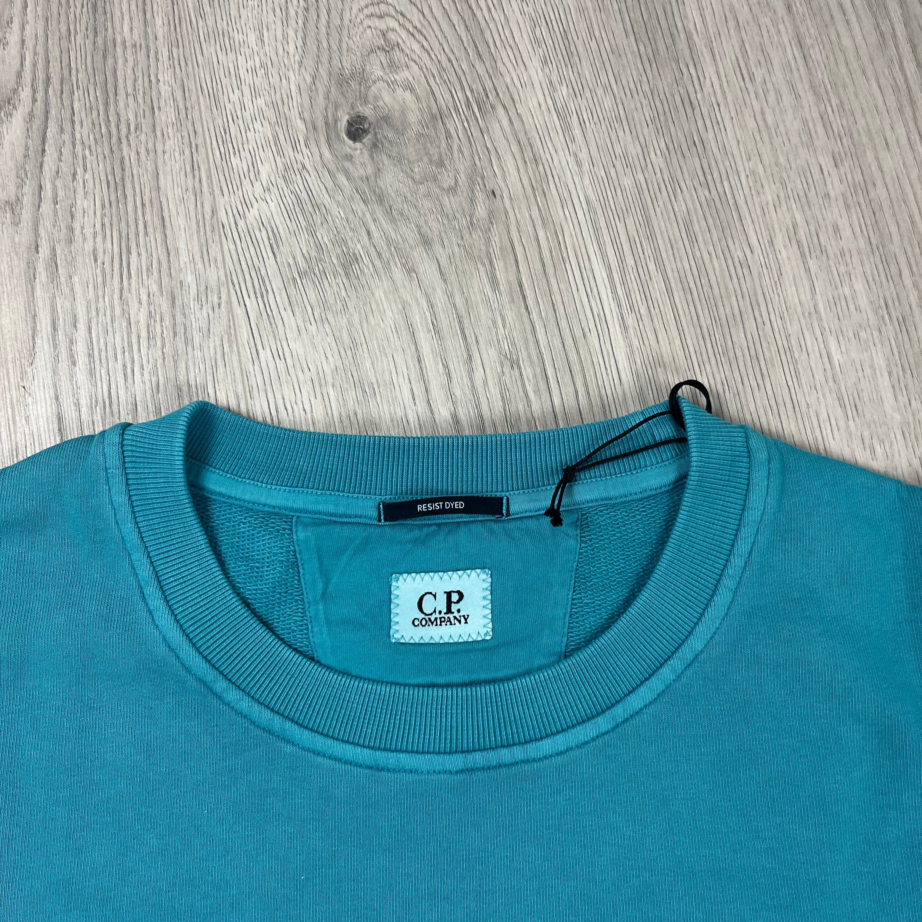 CP Company Patch Sweatshirt - Tile Blue Ironleague