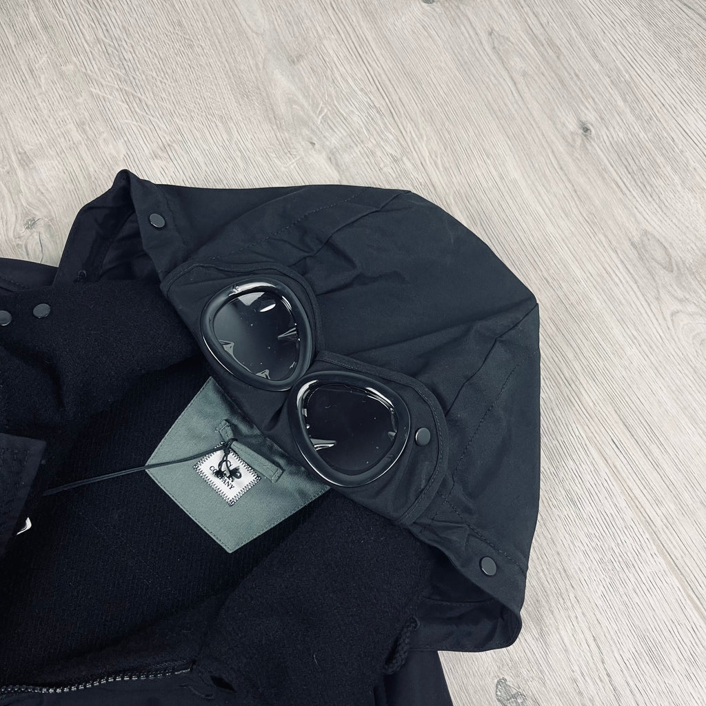 CP Company Duffel Goggle Jacket - Black Ironleague