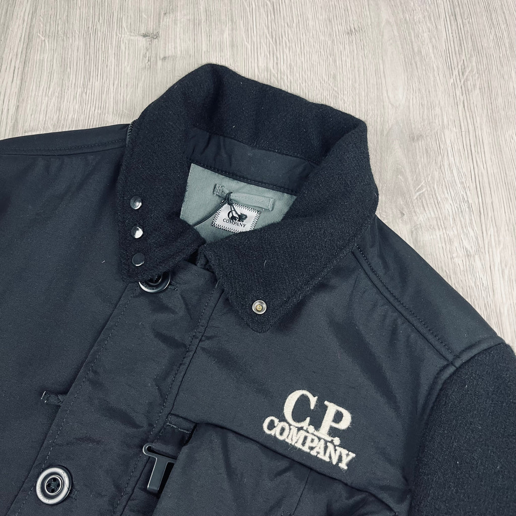 CP Company Duffel Goggle Jacket - Black Ironleague