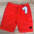 CP Company Chrome-R Cargo Shorts in Poinciana - Orange Ironleague