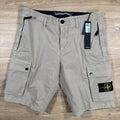 Stone Island Supima Twill Stretch-TC Cargo Bermuda Shorts in Desert Ironleague