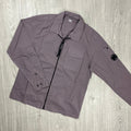CP Company Zip Overshirt - Dove Ironleague