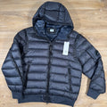 CP Company DD Shell Lens Down Jacket in Navy Ironleague