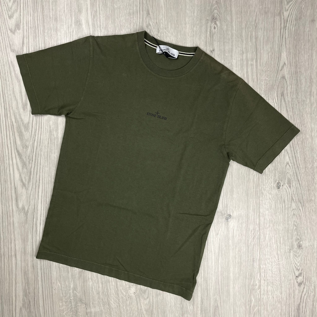 Stone Island Printed T-Shirt - Olive Ironleague