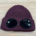 CP Company Extra Fine Merino Wool Goggle Beanie in Potent Purple Ironleague