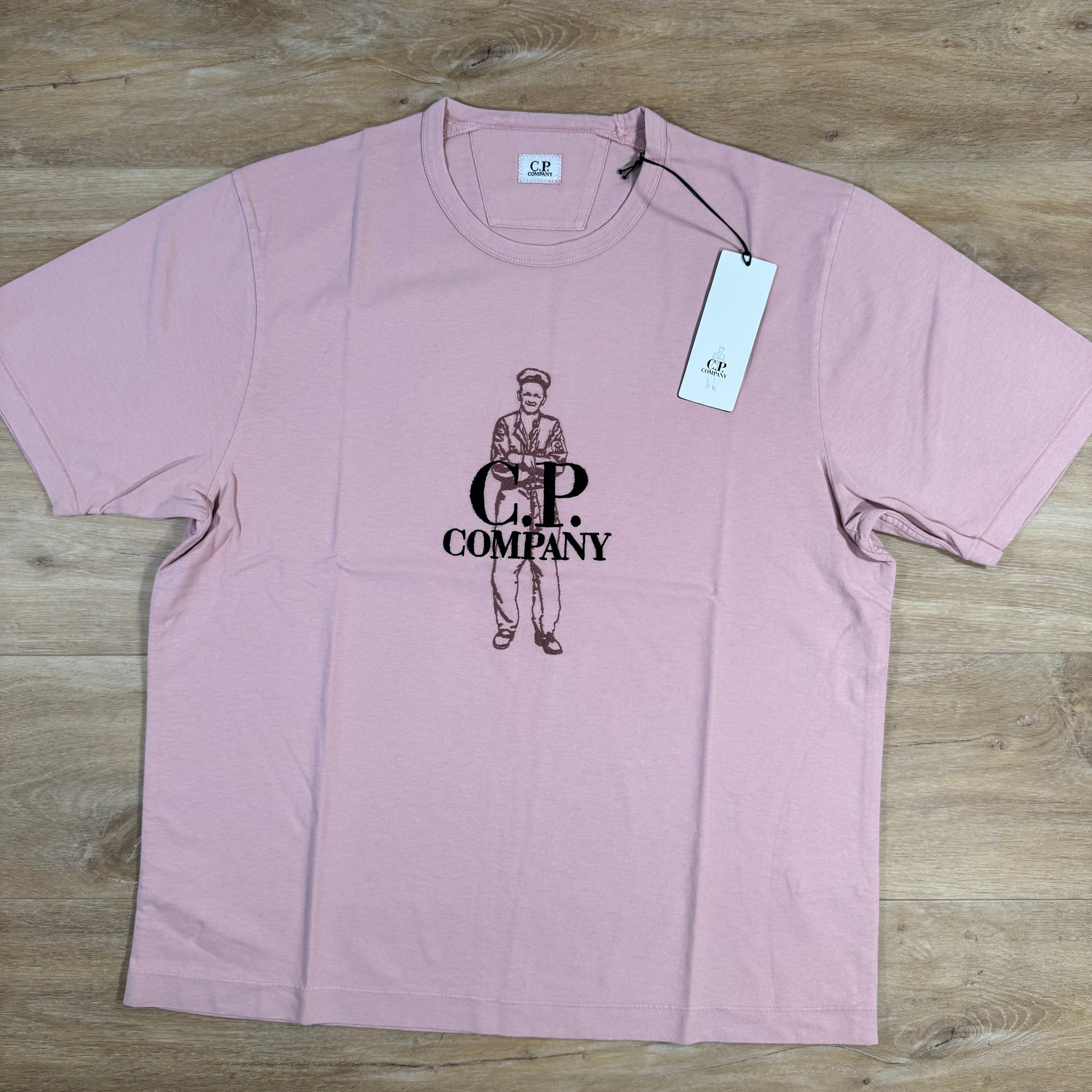 CP Company 1020 British Sailor T-Shirt in Misty Rose - Pink Ironleague