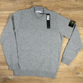 Stone Island Lambswool Crewneck Sweatshirt in Grey Ironleague