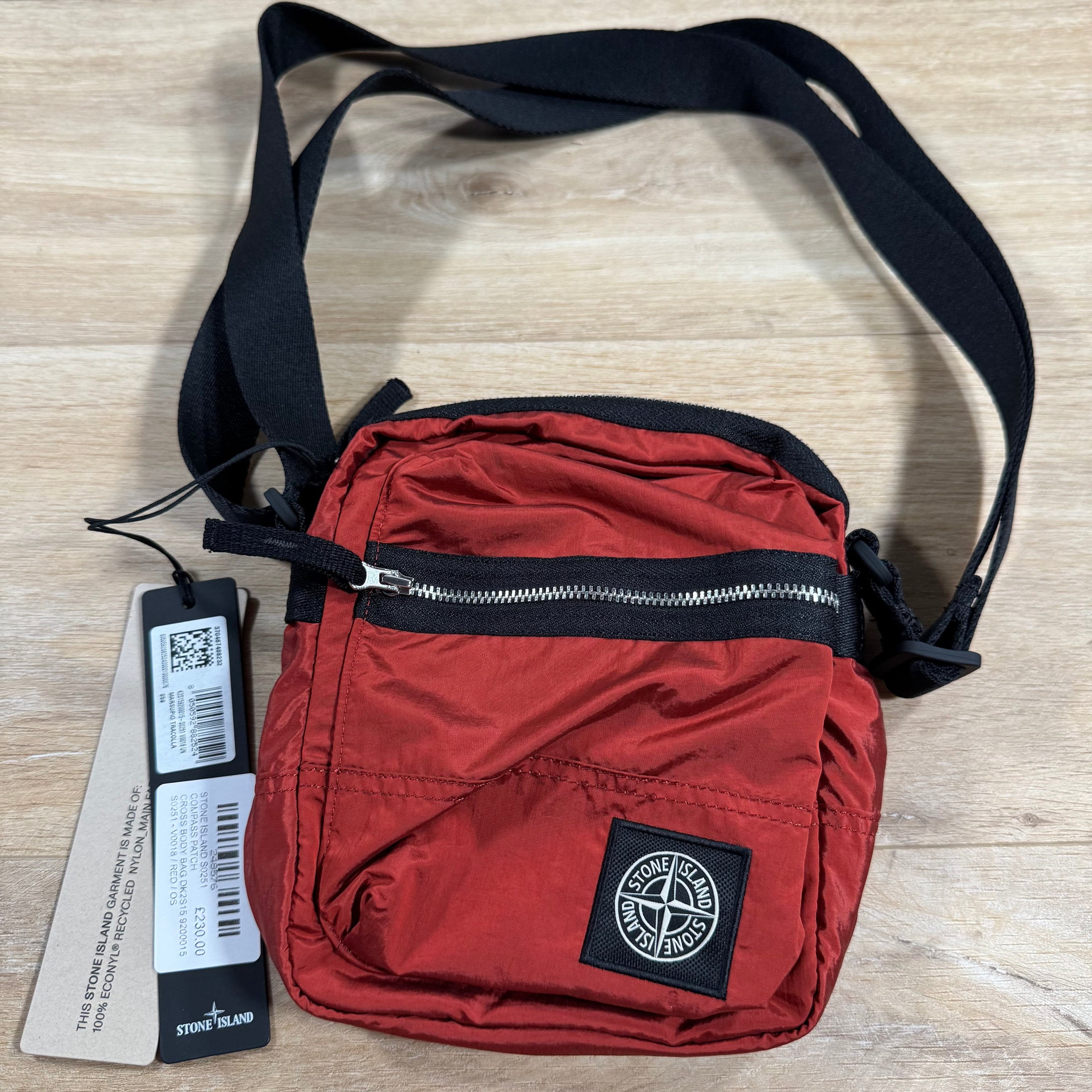 Stone Island Coated Nylon Metal Body Bag in Scarlet Ironleague