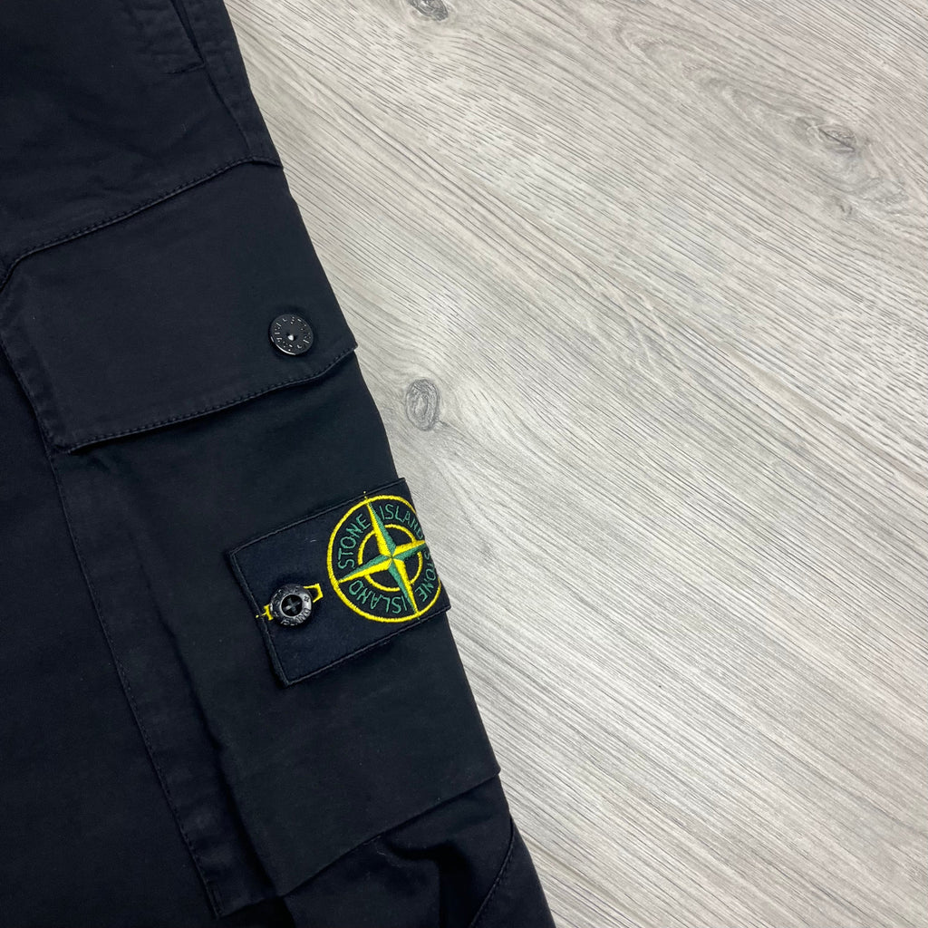Stone Island Cargo Trousers - Black Ironleague