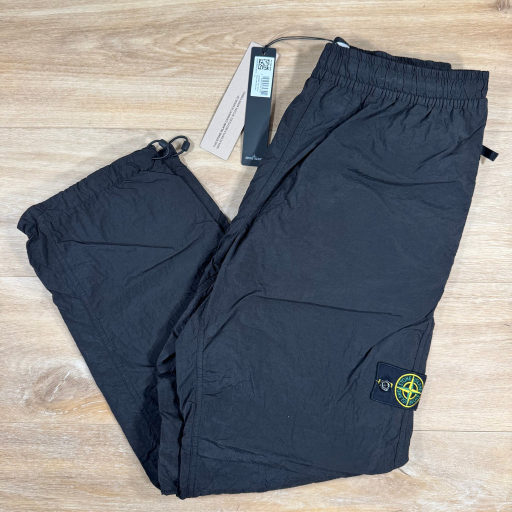 Stone Island Nylon Metal Pants in Black with Nylon Mesh Lining Ironleague