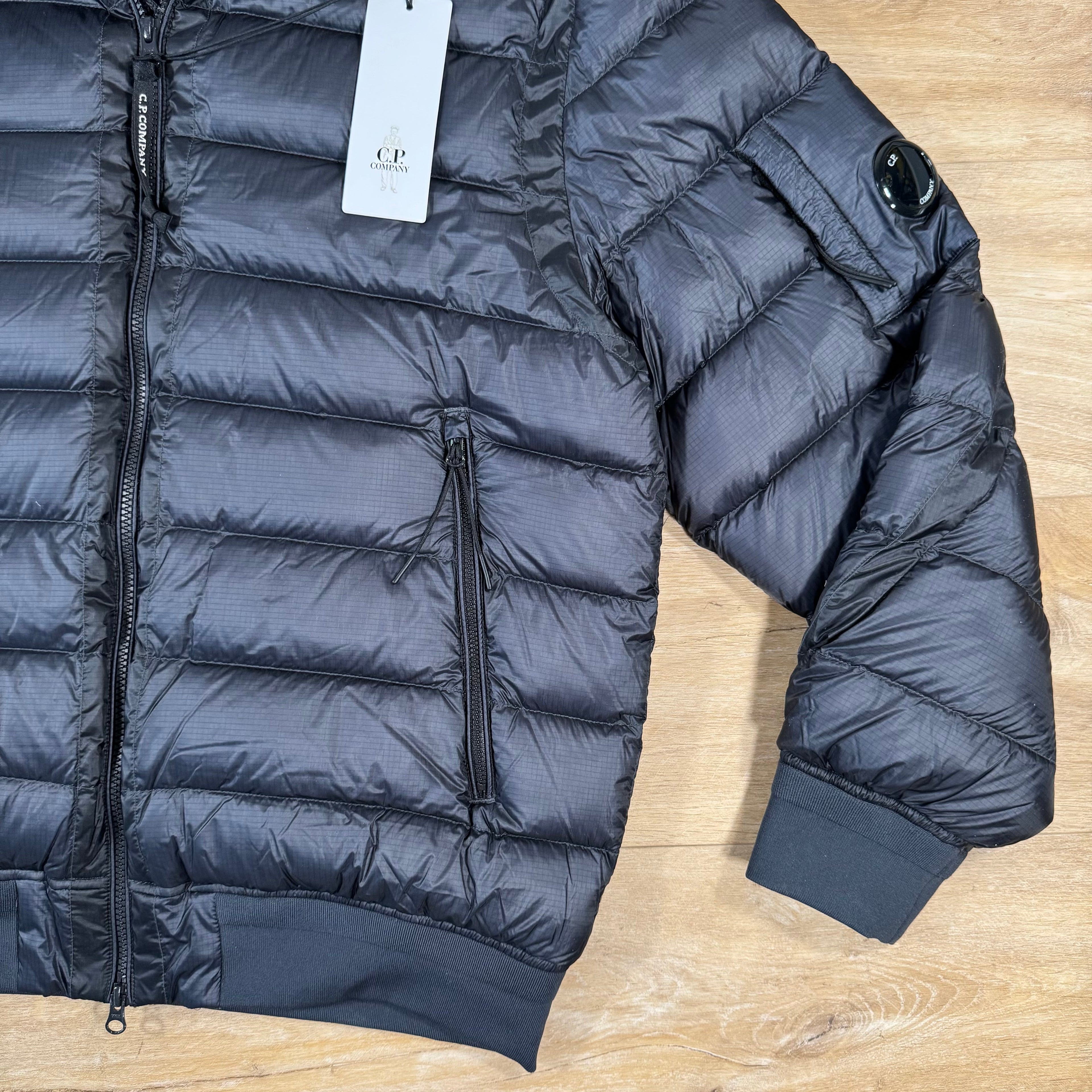 CP Company DD Shell Lens Down Jacket in Navy Ironleague