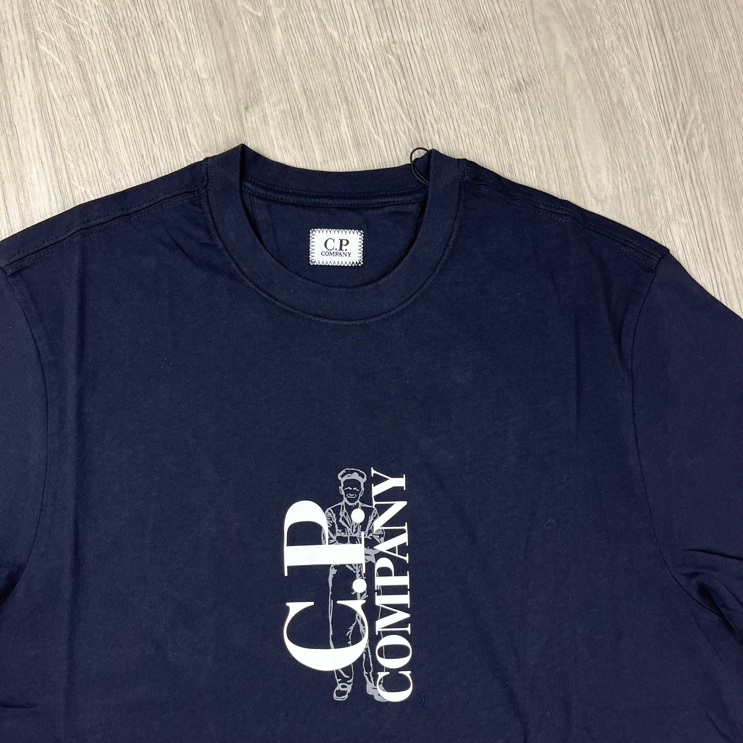 CP Company Sailor T-Shirt - Navy Ironleague