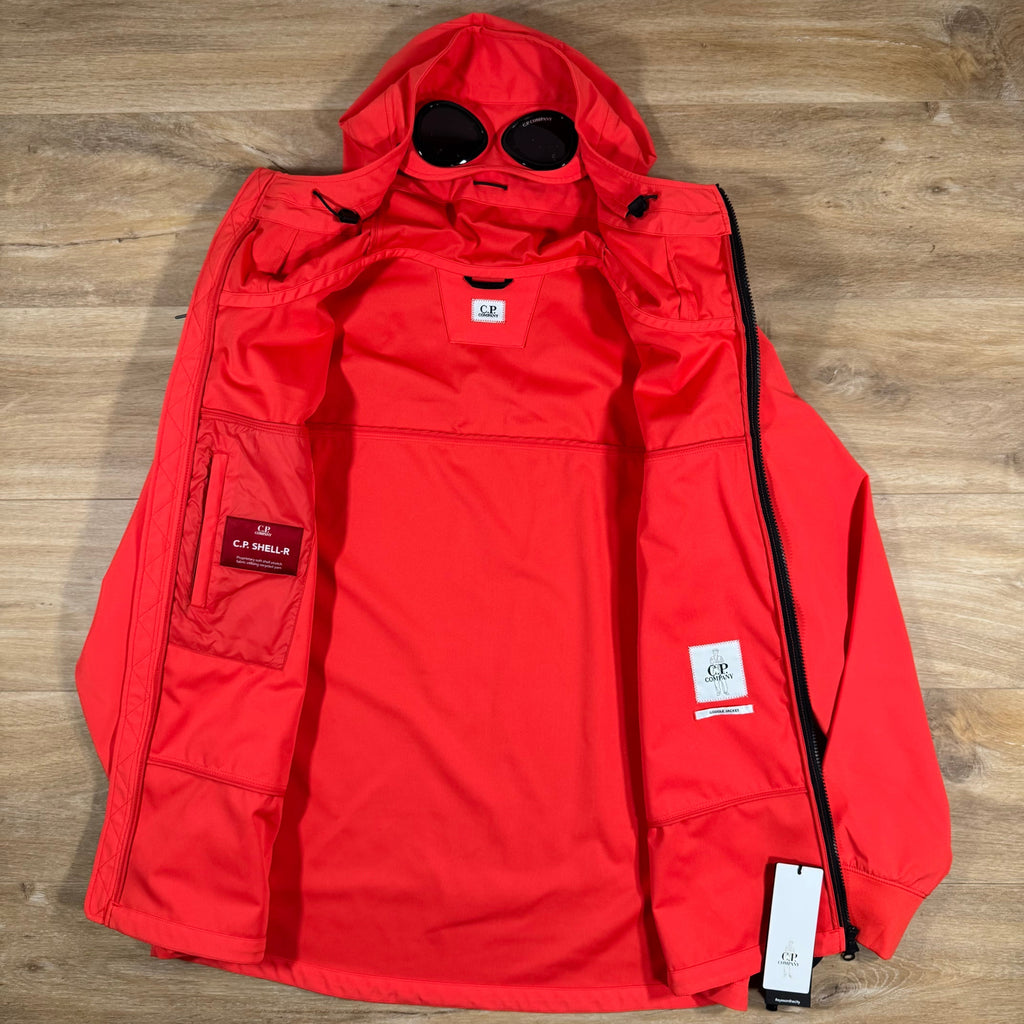 CP Company Shell-R Goggle Jacket in Poinciana Orange Ironleague