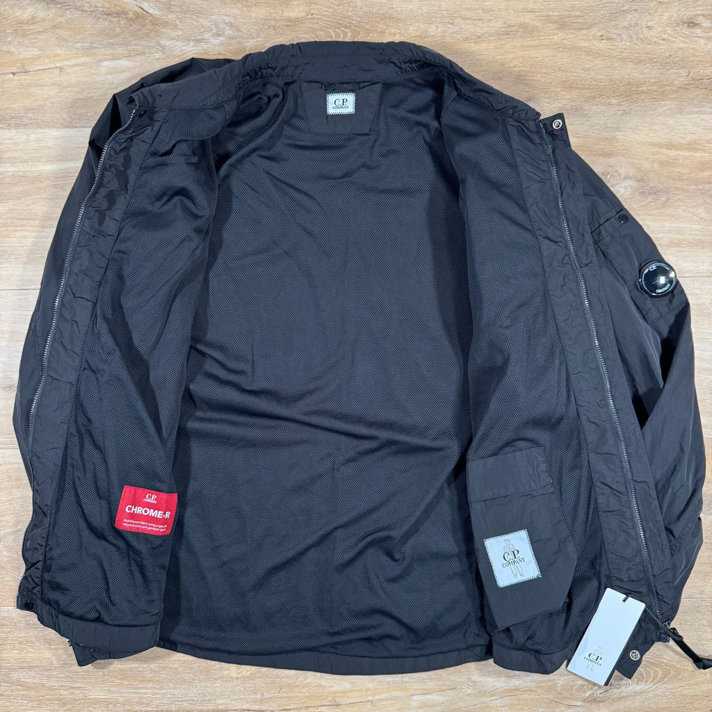 CP Company Chrome-R Lens Overshirt in Black Ironleague