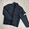 Stone Island Woven Down Jacket - Black Ironleague
