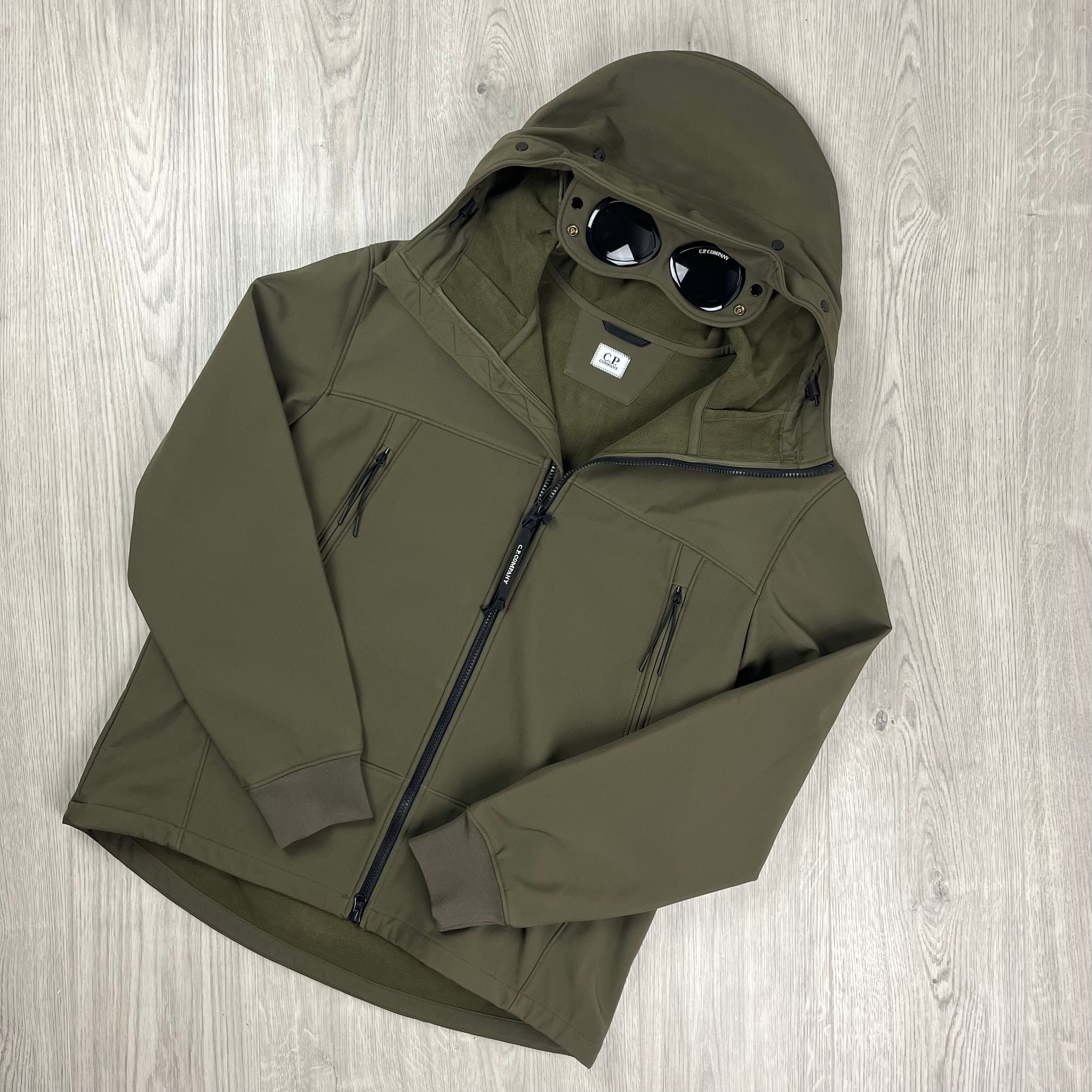 CP Company Shell Goggle Jacket - Ivy Green Ironleague