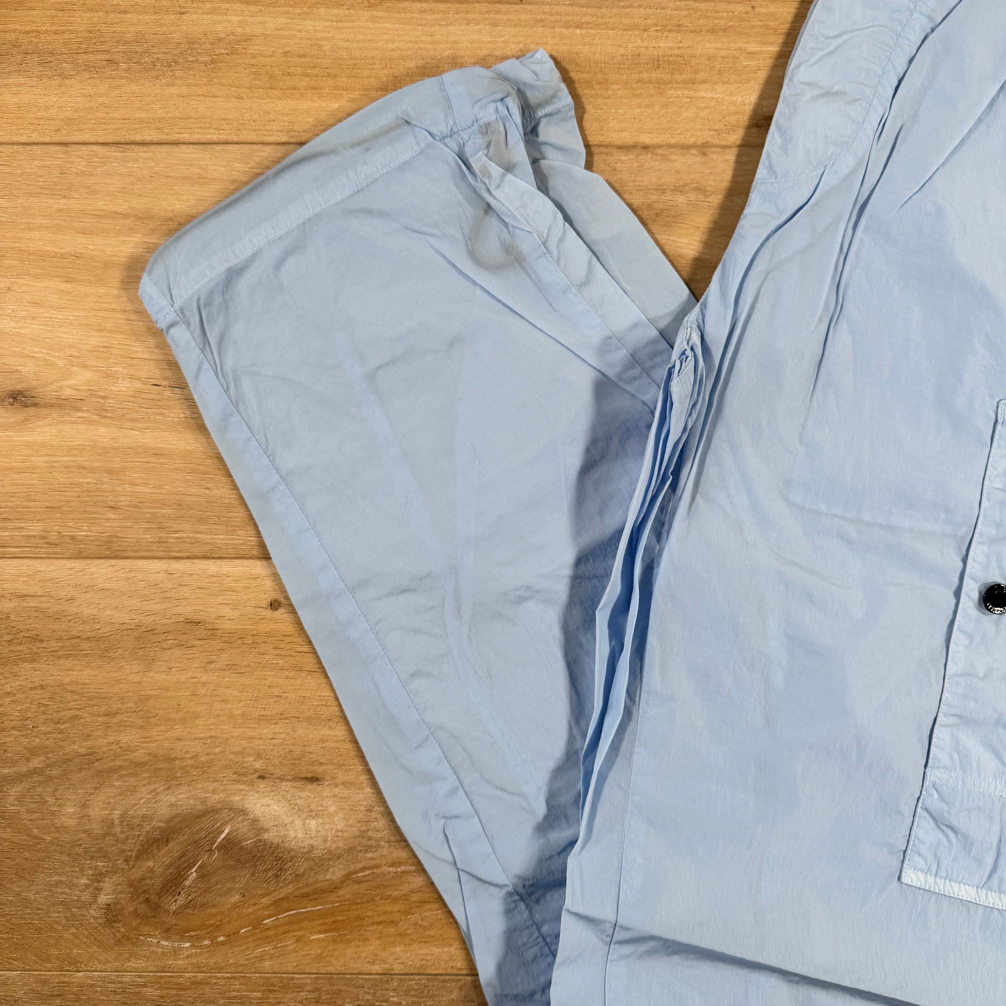 CP Company Chrome-R Regular Lens Cargo Pants in Cerulean - Light Blue Ironleague