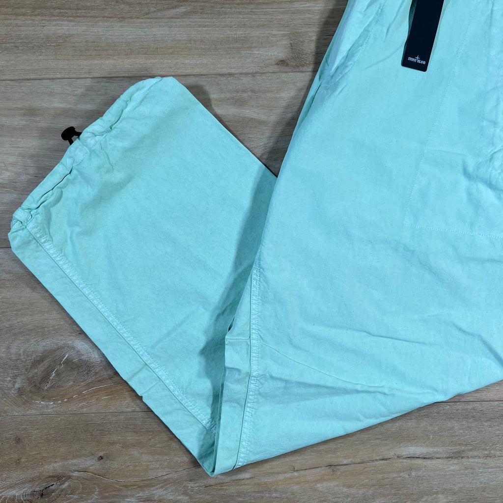 Stone Island Straight Leg Marina Trousers in Light Green Ironleague