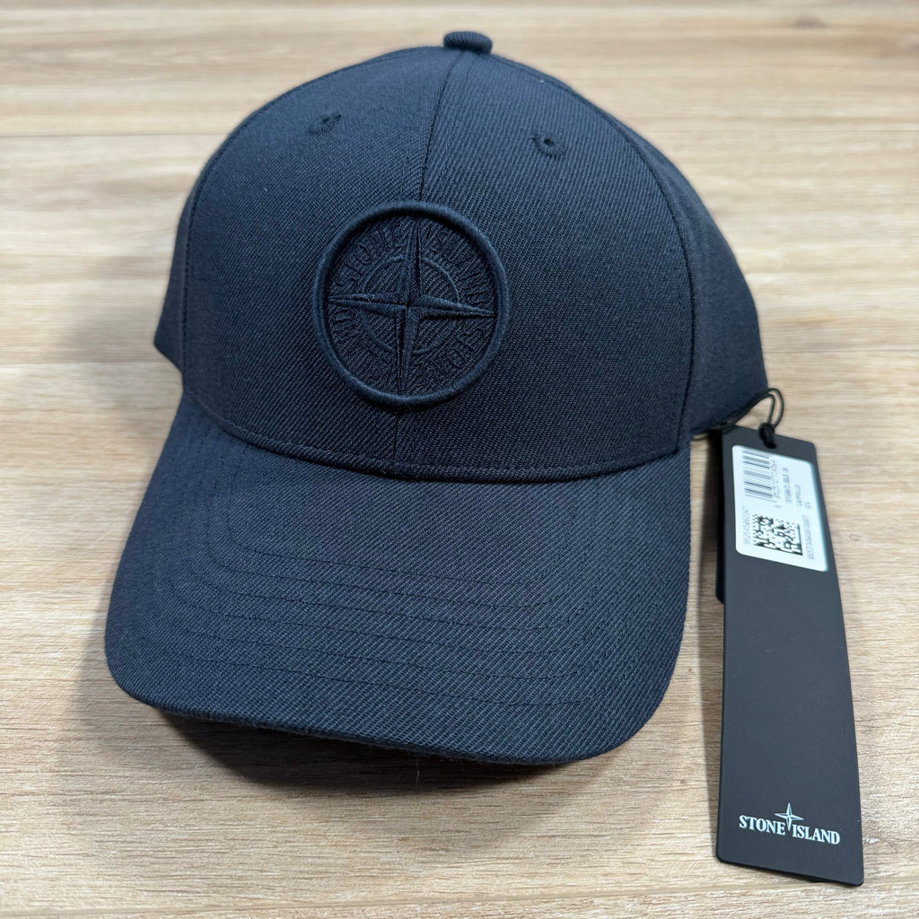 Stone Island Compass Logo Cap in Navy Ironleague