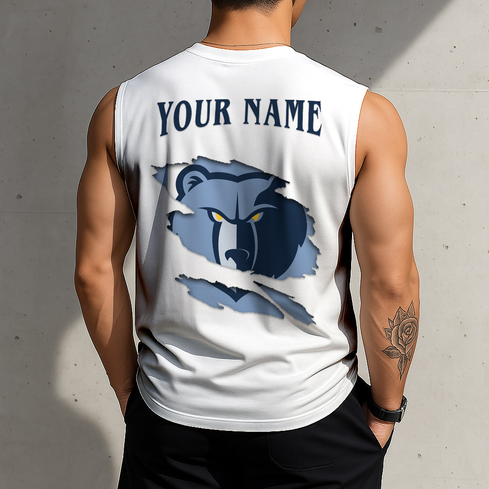 FINAL SALE - NEW CUSTOMIZED NBA13 MGR MEMPHIS GRIZZLIES TANKTOP & GYM SHIRT
