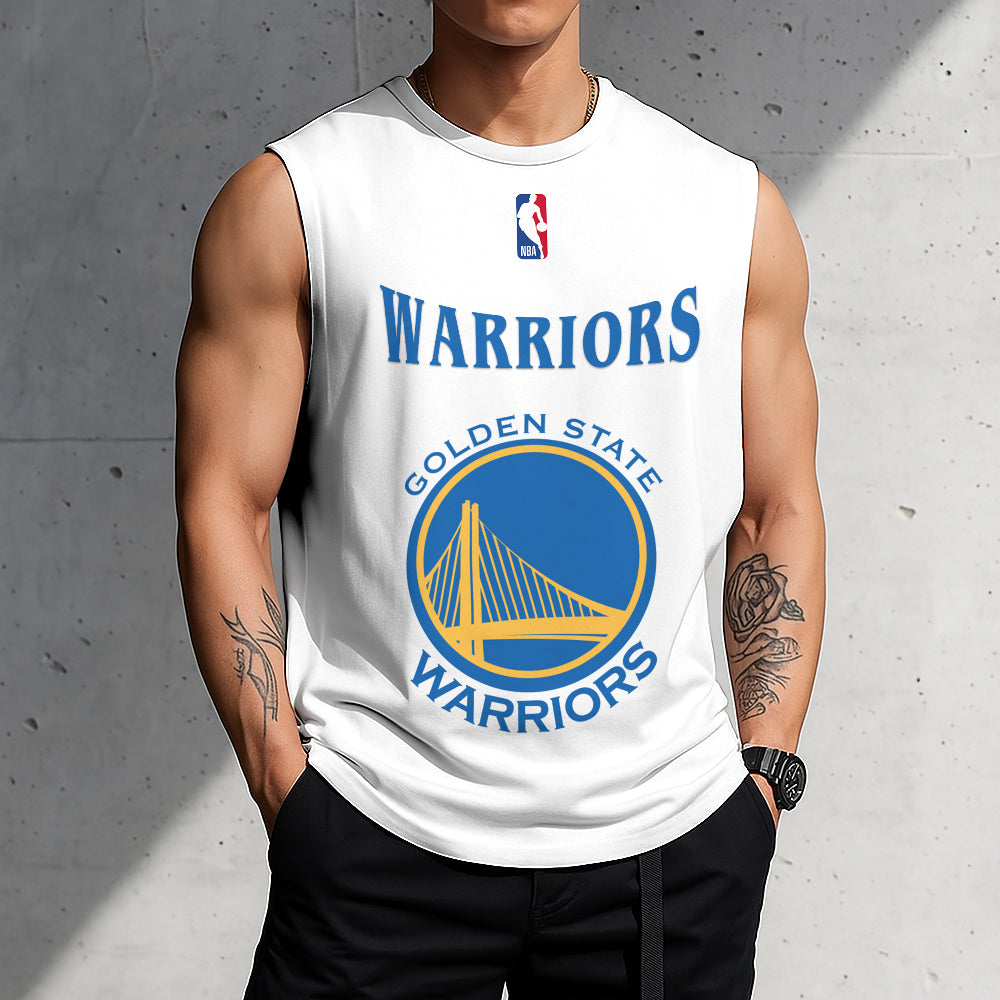 FINAL SALE - NEW CUSTOMIZED NBA12 GSW GOLDEN STATE WARRIORS TANKTOP & GYM SHIRT