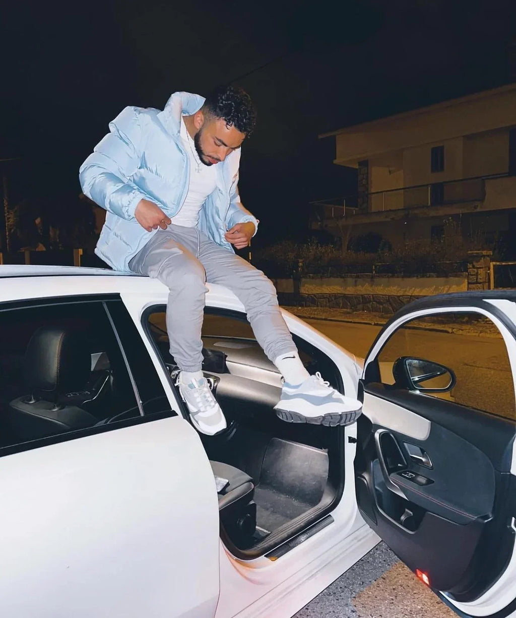 Trapstar Hyperdrive Puffer Jacket - Ice Blue Ironleague
