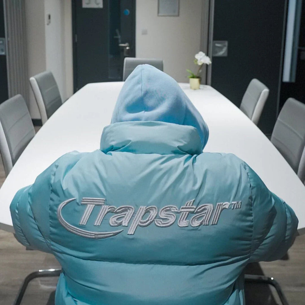 Trapstar Hyperdrive Puffer Jacket - Ice Blue Ironleague